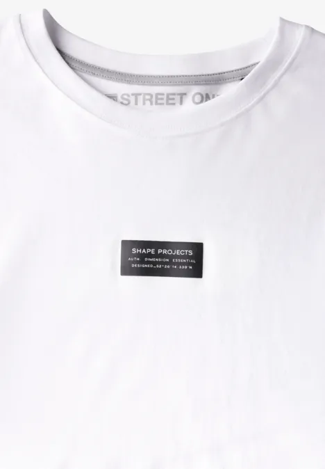 Shirt met lange mouwen en print bright white