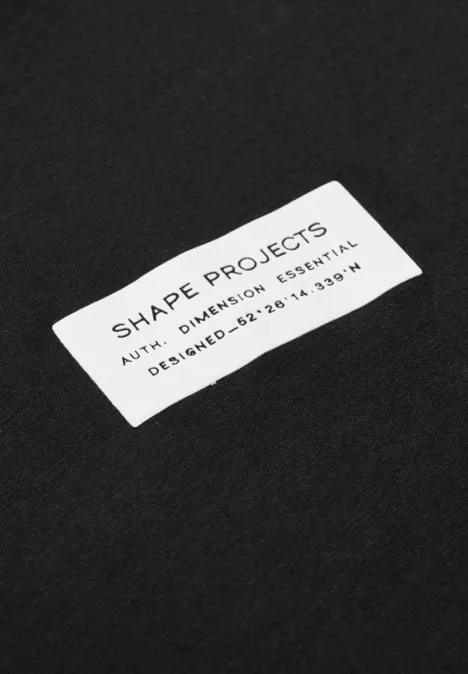 T-shirt met kleine opdruk Black