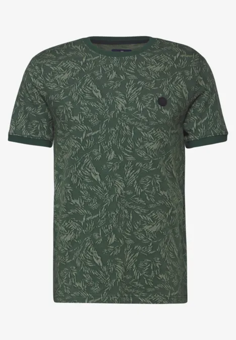 Jaquard T-shirt mineral green