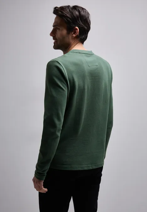 Henley shirt mineral green