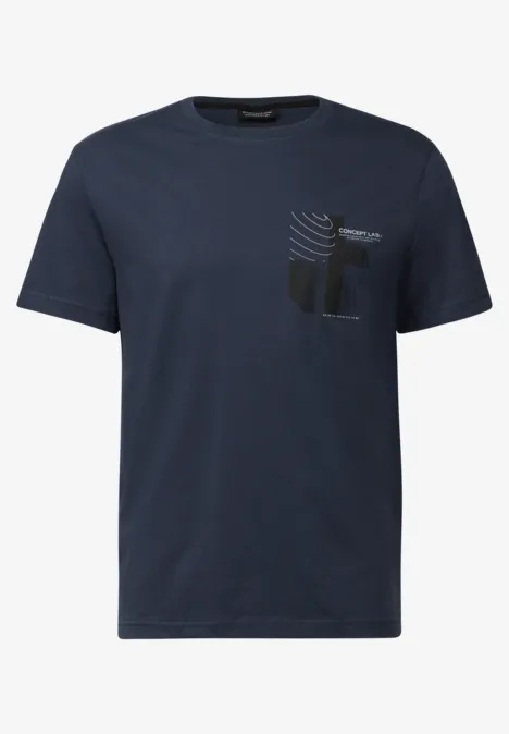 T-Shirt mit Print bold blue