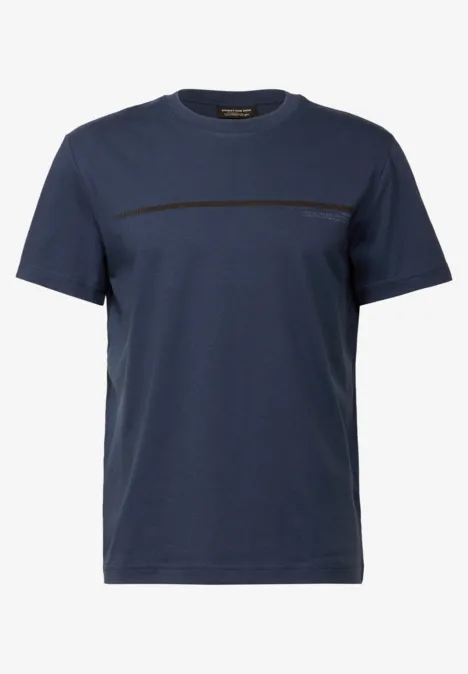 T-shirt met streepmotief bold blue