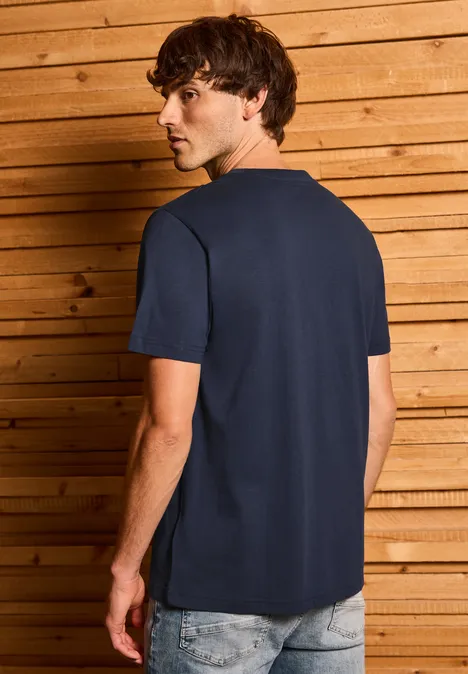T-shirt met grafische print bold blue