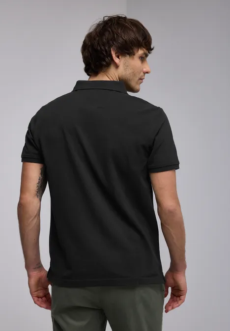 Piquée polo Black