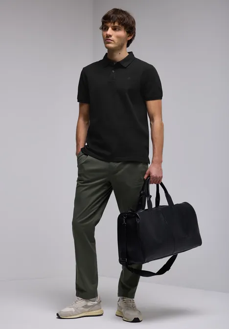Piquée polo Black
