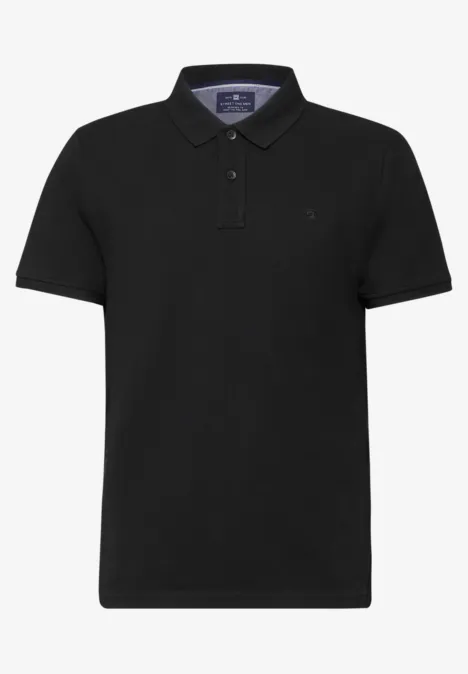 Piquée polo Black