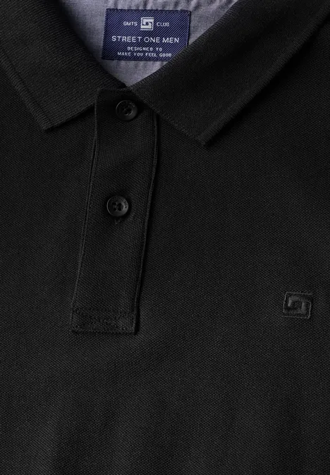 Piquée polo Black