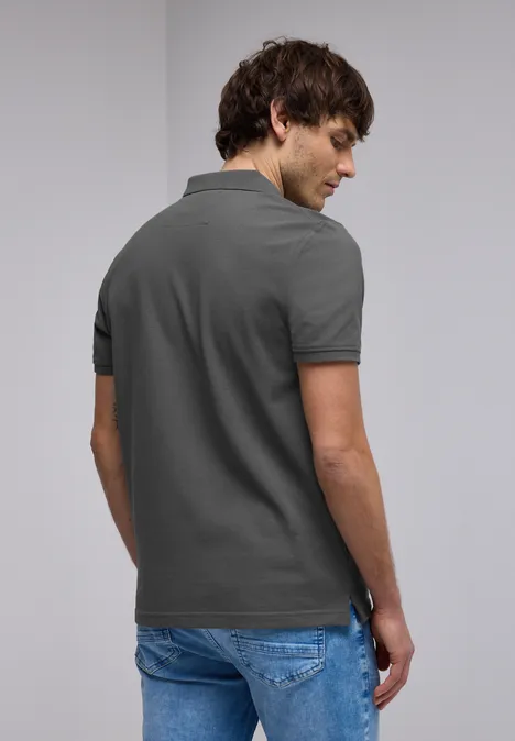 Piquée polo ash grey