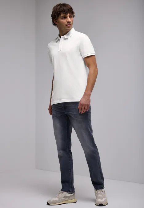 Piquée polo bright white