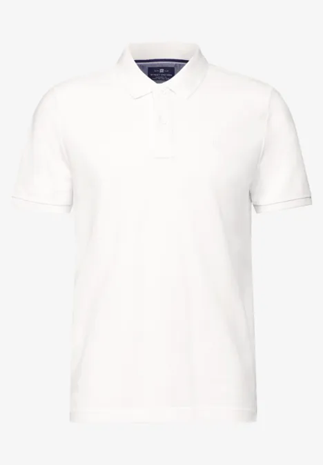 Piquée polo bright white