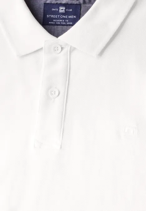 Piquée polo bright white