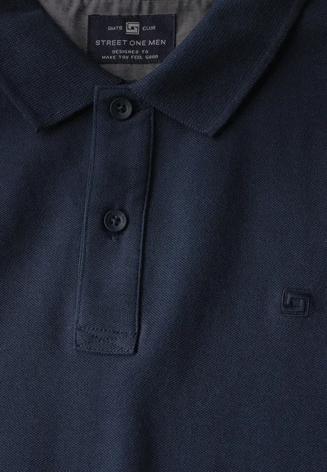 Piquée polo bold blue