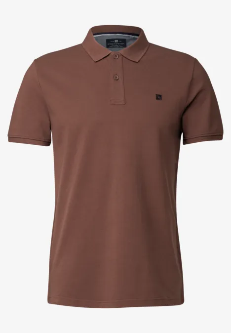 Piquée polo clay brown