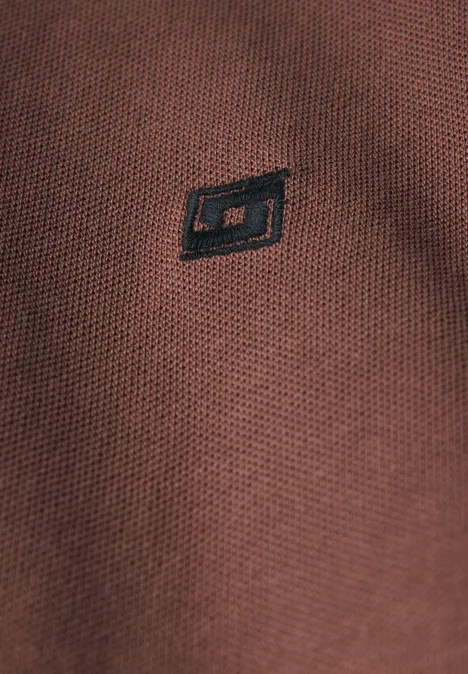 Piquée polo clay brown