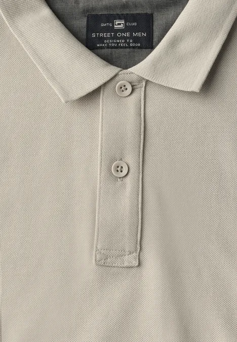 Piquée polo basic beige