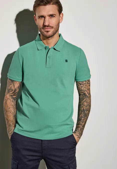 Piquée polo mint green