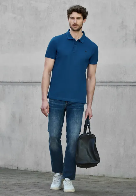 Piquée polo twilight blue