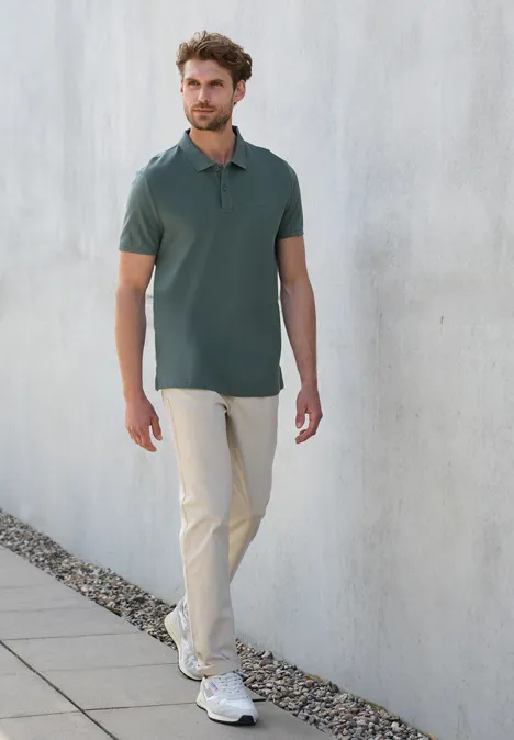 Piquée polo teal green