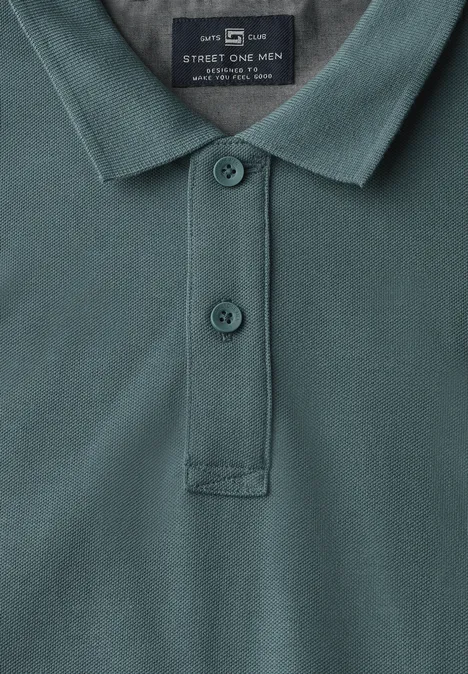Piquée polo teal green