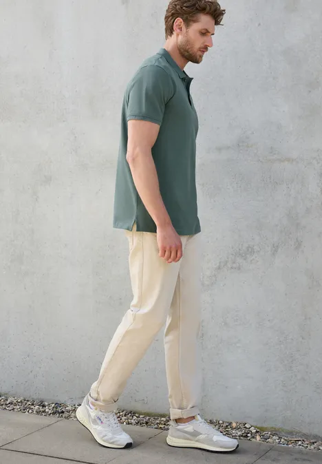 Piquée polo teal green