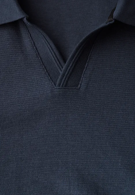 Polo à col ouvert bold blue Polo à col ouvert bold blue