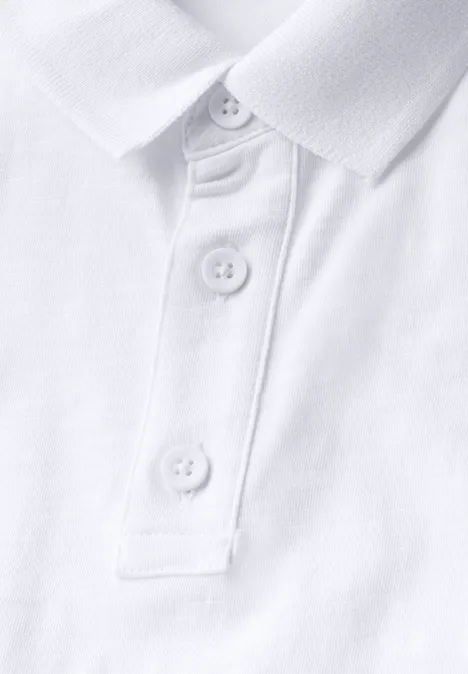 Jersey poloshirt bright white