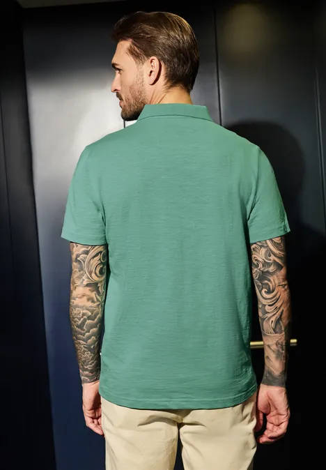 Jersey poloshirt mint green