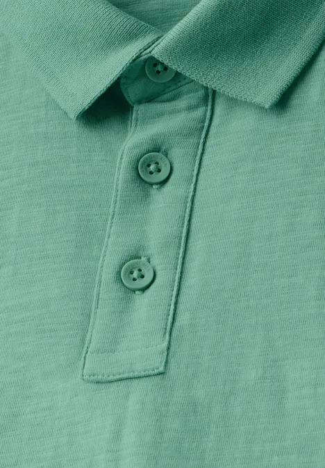 Jersey poloshirt mint green