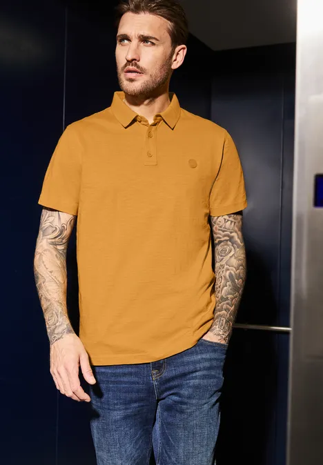 Jersey poloshirt electric yellow