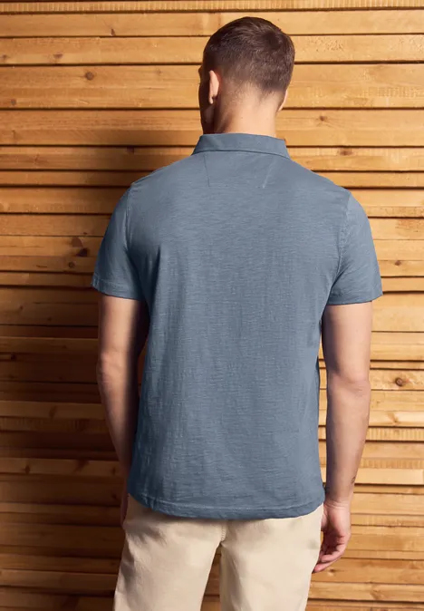 Jersey poloshirt dusty blue