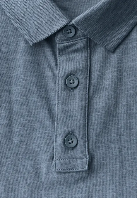 Jersey poloshirt dusty blue