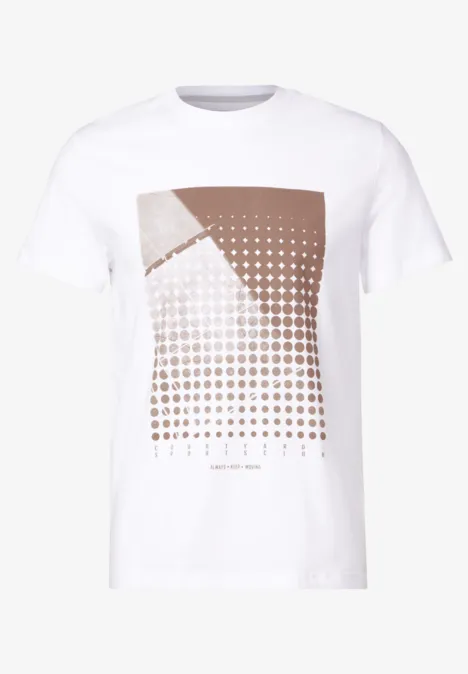 Shirt met print bright white