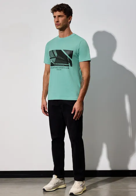 T-Shirt mit Print mint green T-Shirt mit Print mint green