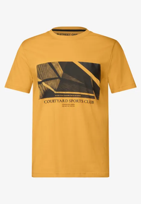 Shirt met print electric yellow