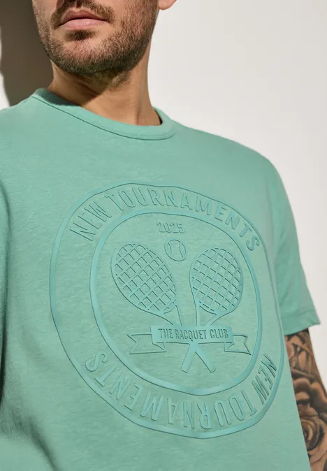 Shirt met print mint green