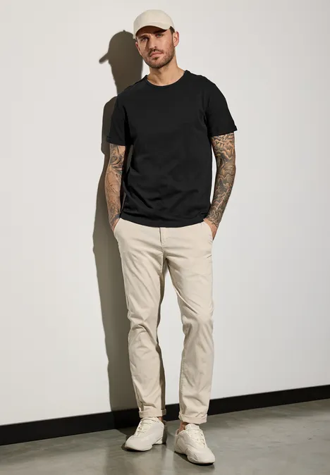Shirt met ronde hals Black