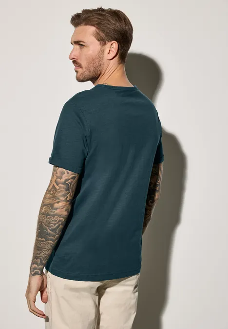Shirt met ronde hals endless green
