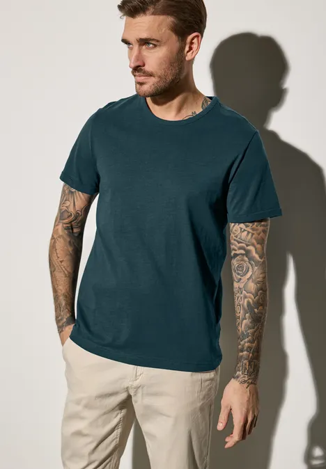 Shirt met ronde hals endless green