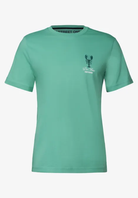Shirt met ronde hals mint green