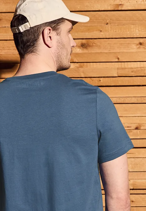 Shirt met ronde hals ocean blue