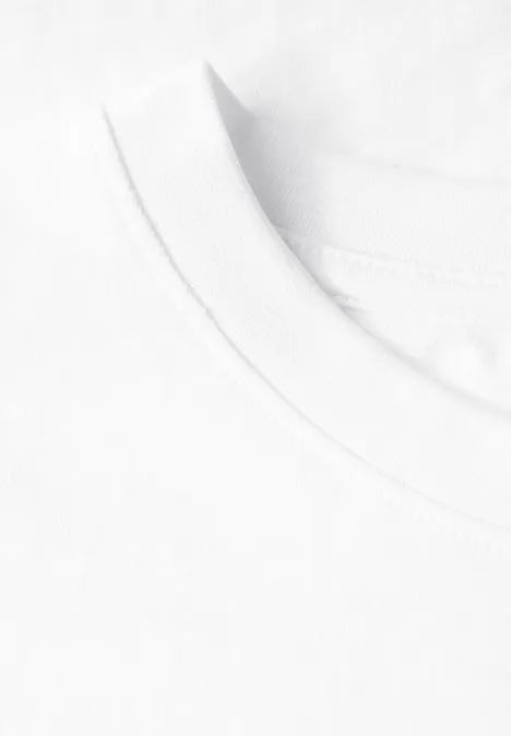 Shirt met rugprint bright white