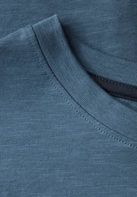 Shirt met achteropdruk ocean blue