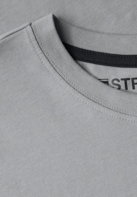 Shirt met borstprint harbour grey