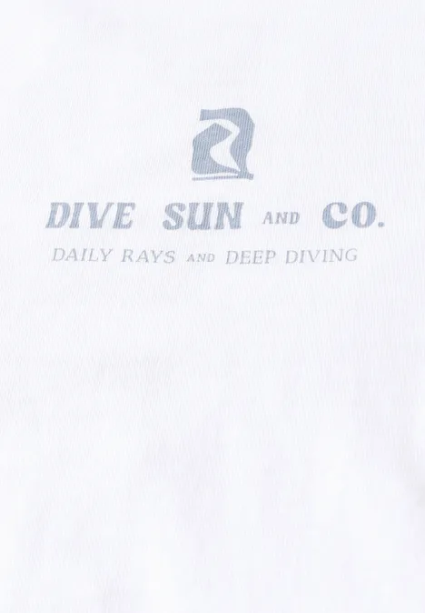 Shirt met rugprint bright white