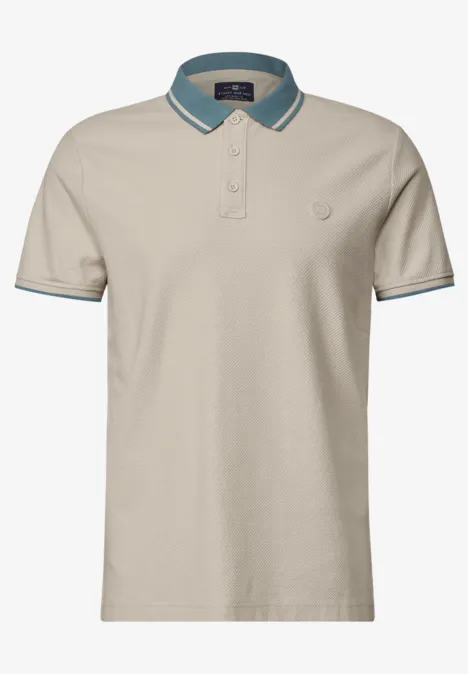 Polo structuré basic beige
