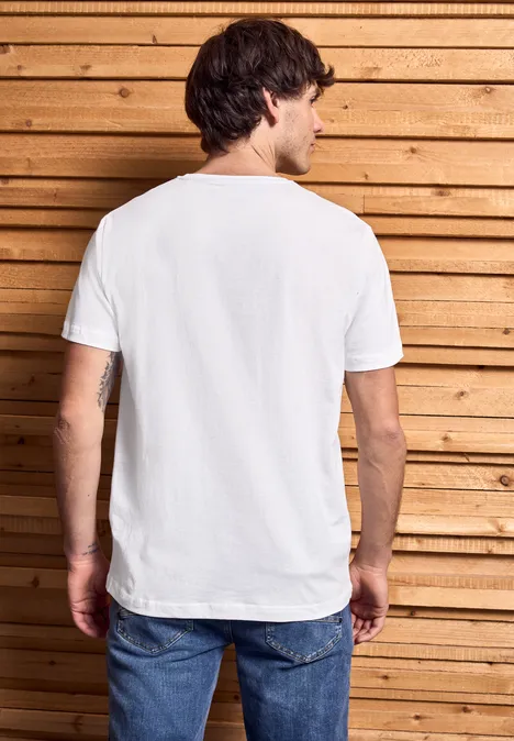 Shirt met tekstdetail bright white