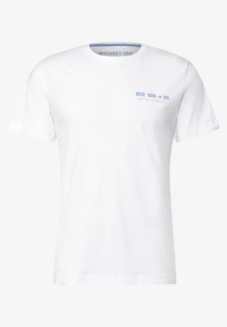 Shirt met tekstdetail bright white