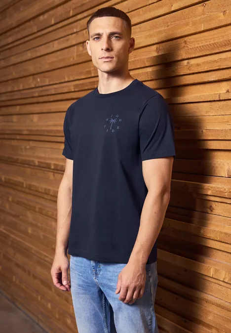 Shirt met borstprint dark navy blue