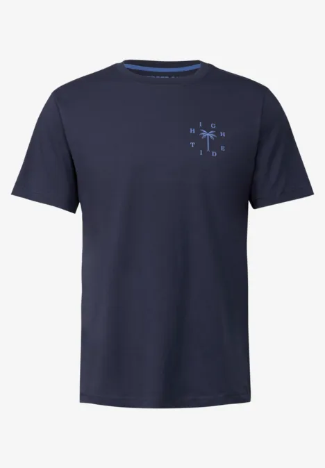 Shirt met borstprint dark navy blue