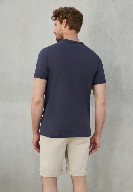 Shirt met print dark navy blue